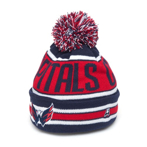 Шапка NHL Washington Capitals с помпоном (подростковая)
