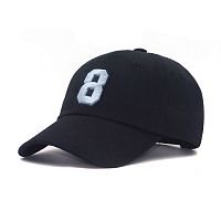 Бейсболка номер 8 серый