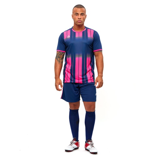 Футбольная форма (футболка + шорты) Aqama INTER Navy Fuchsia