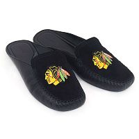 Мокасины домашние кожаные