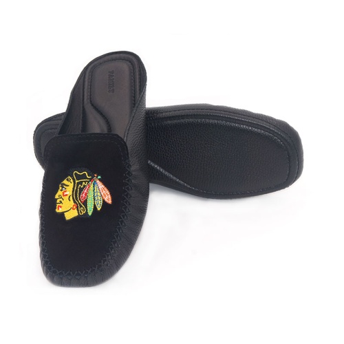 Мокасины домашние кожаные фото 5