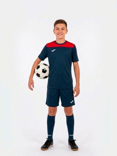 Детская футбольная форма Joma PHOENIX III Dark Navy Red фото 3