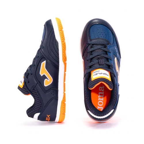 Футзалки подростковые Joma TOP FLEX JR Navy Orange фото 5