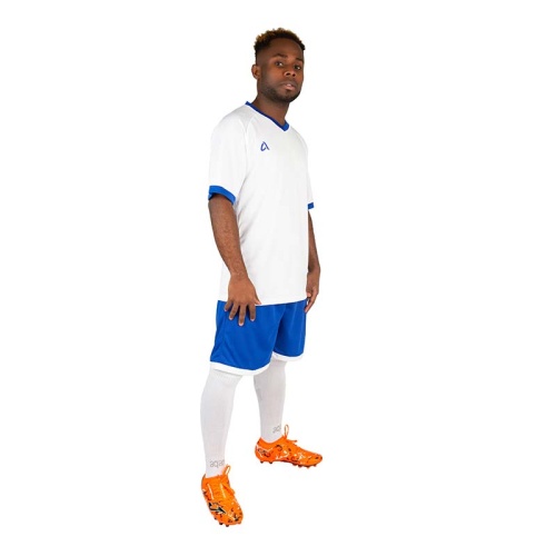 Футбольная форма (футболка + шорты) Aqama LEAGUE White Blue фото 3