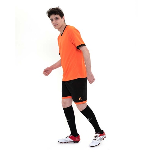 Футбольная форма (футболка + шорты) Aqama LEAGUE Orange Black фото 3