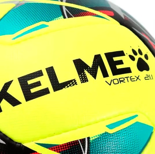 Мяч футбольный KELME VORTEX 21.1 желтый, размер 5  фото 4