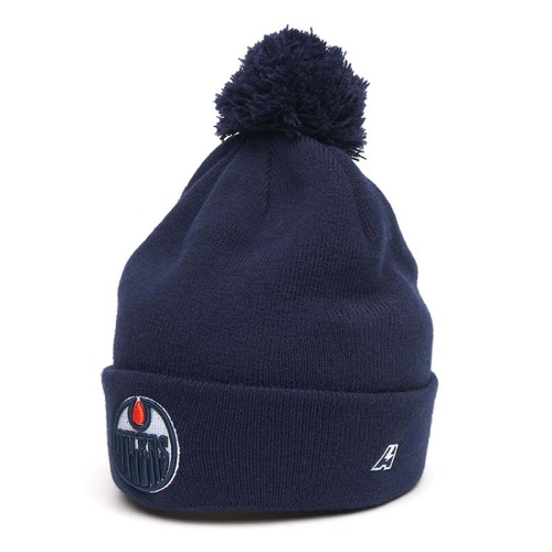 Шапка с помпоном Edmonton Oilers