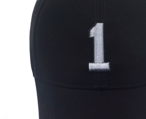 Бейсболка с вышивкой № 1 серый фото 3