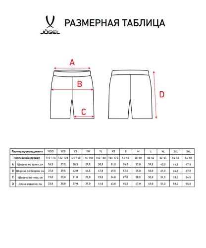 Футбольные трусы JOGEL CAMP Classic Shorts Black фото 2