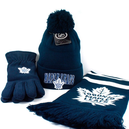 Шапка с помпоном Toronto Maple Leafs фото 4